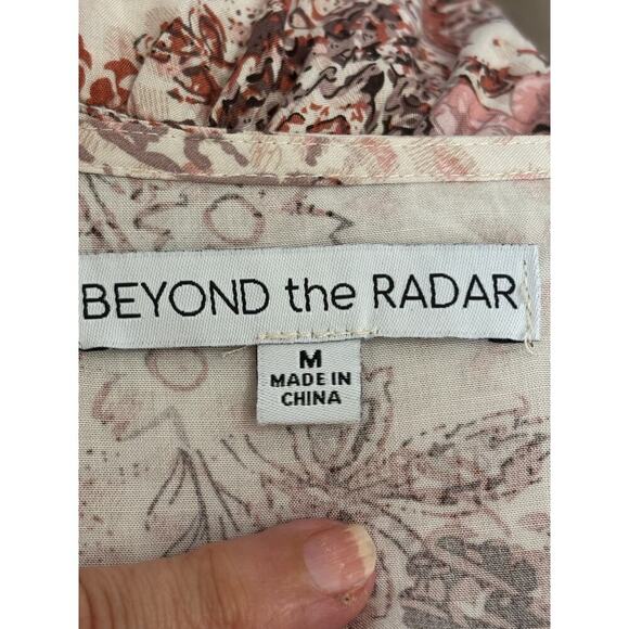 Beyond the Radar dress, cream/pink, bohemian, peasant, romantic, feminine, soft - Picture 5 of 6